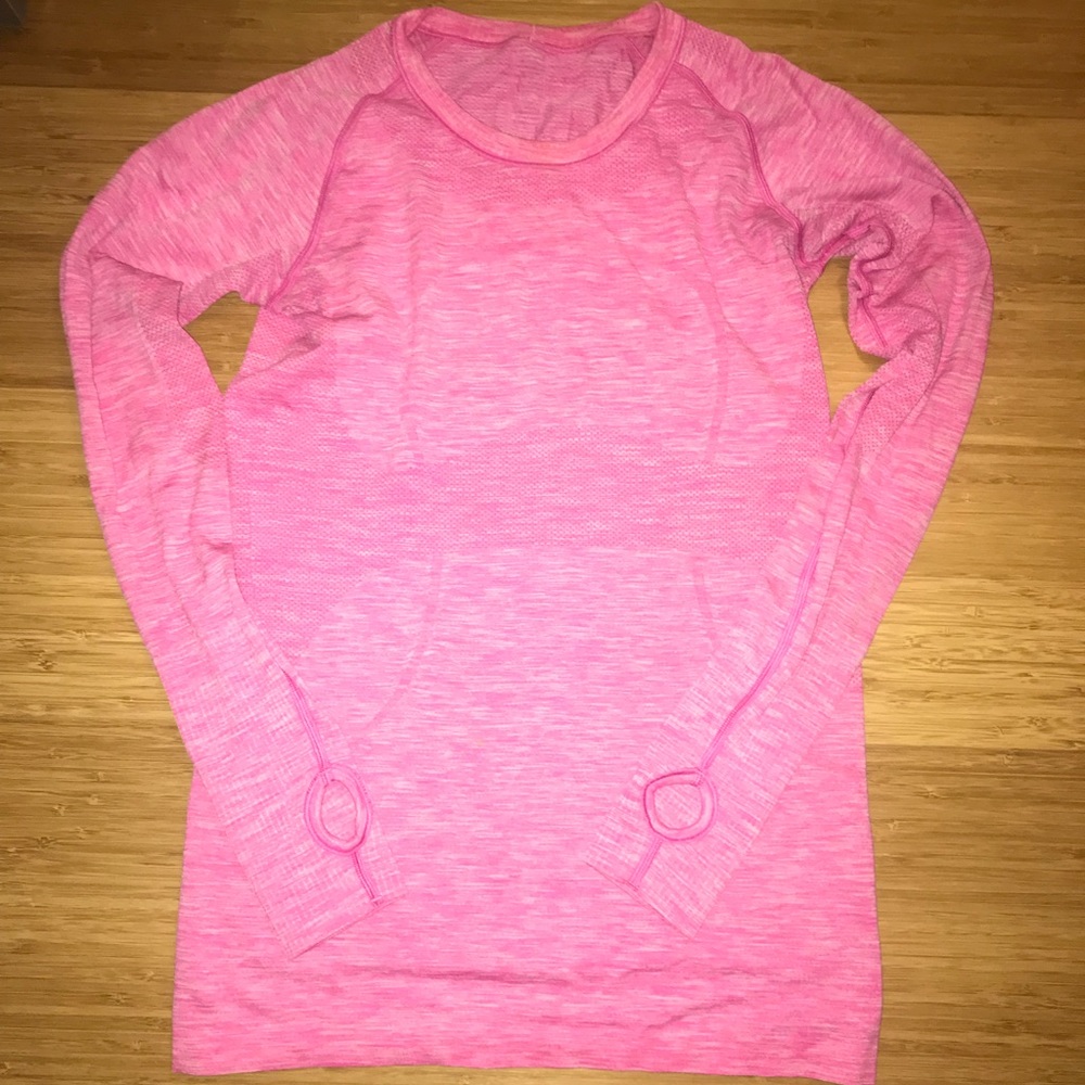 Lululemon Pink Swiftly Tech Long Sleeve Crew 8